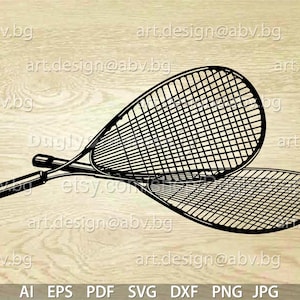Vektor-SQUASH-SCHLÄGER, ai, eps, pdf, svg, dxf, png, jpg Download, Rabatt-Coupons, Sportspiel, Footer