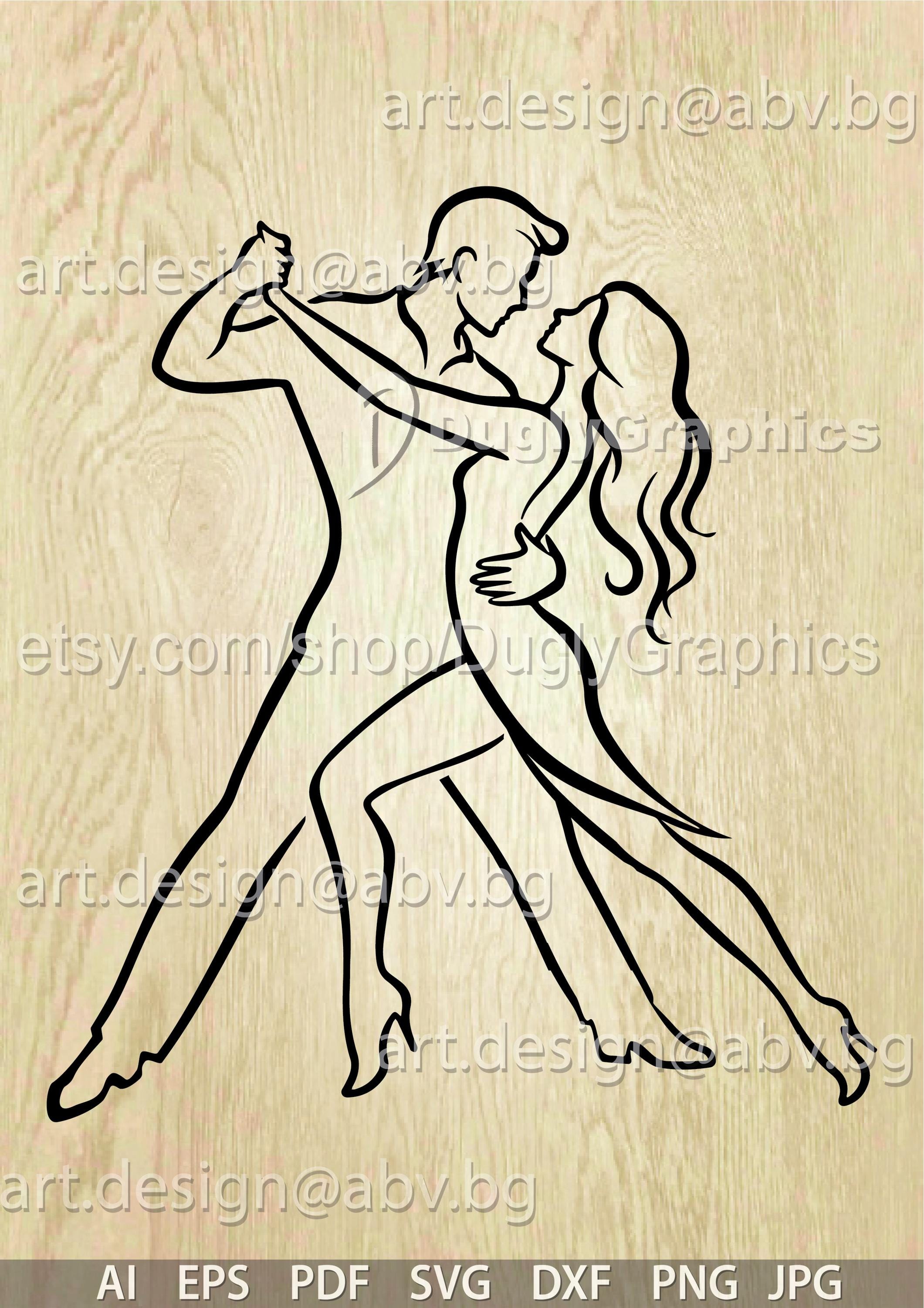 Vector FIGURES, DANCE, Passion, Love, Silhouettes Download
