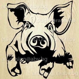 Vector PIG, AI, PNG, eps, pdf, svg, dxf, jpg Download, Digital image, graphical, animal, swine, discount coupons
