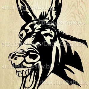 Vector DONKEY LAUGHTER head, ai eps dxf svg pdf png jpg Download, Digital image, graphical, animal farm