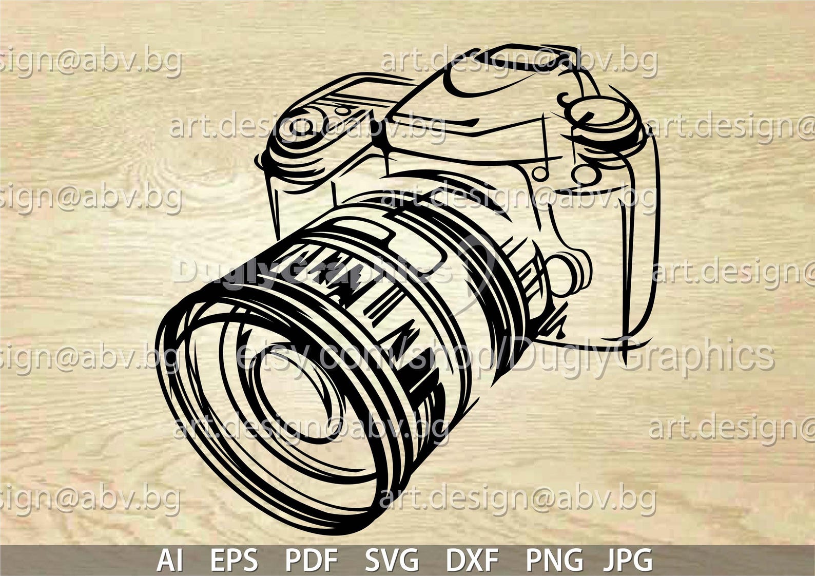 Camera Vector Art (ai, Eps, Png, Svg, Dxf, Jpg) (digital Download) - Etsy