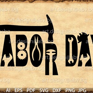 Vector LABOR DAY, tools, ai, eps, pdf, SVG, dxf, png, jpg Download files, Yin und Yang, Digital, graphical, discount coupons