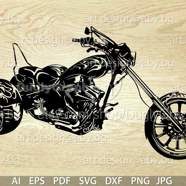 Vector TRIKE MOTORCYCLE, ai, eps, pdf, PNG, svg, dxf, jpg Download, graphical, discount coupons