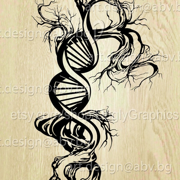 Vektor DNA BAUM Struktur AI eps pdf svg dxf png jpg download grafisches Bild