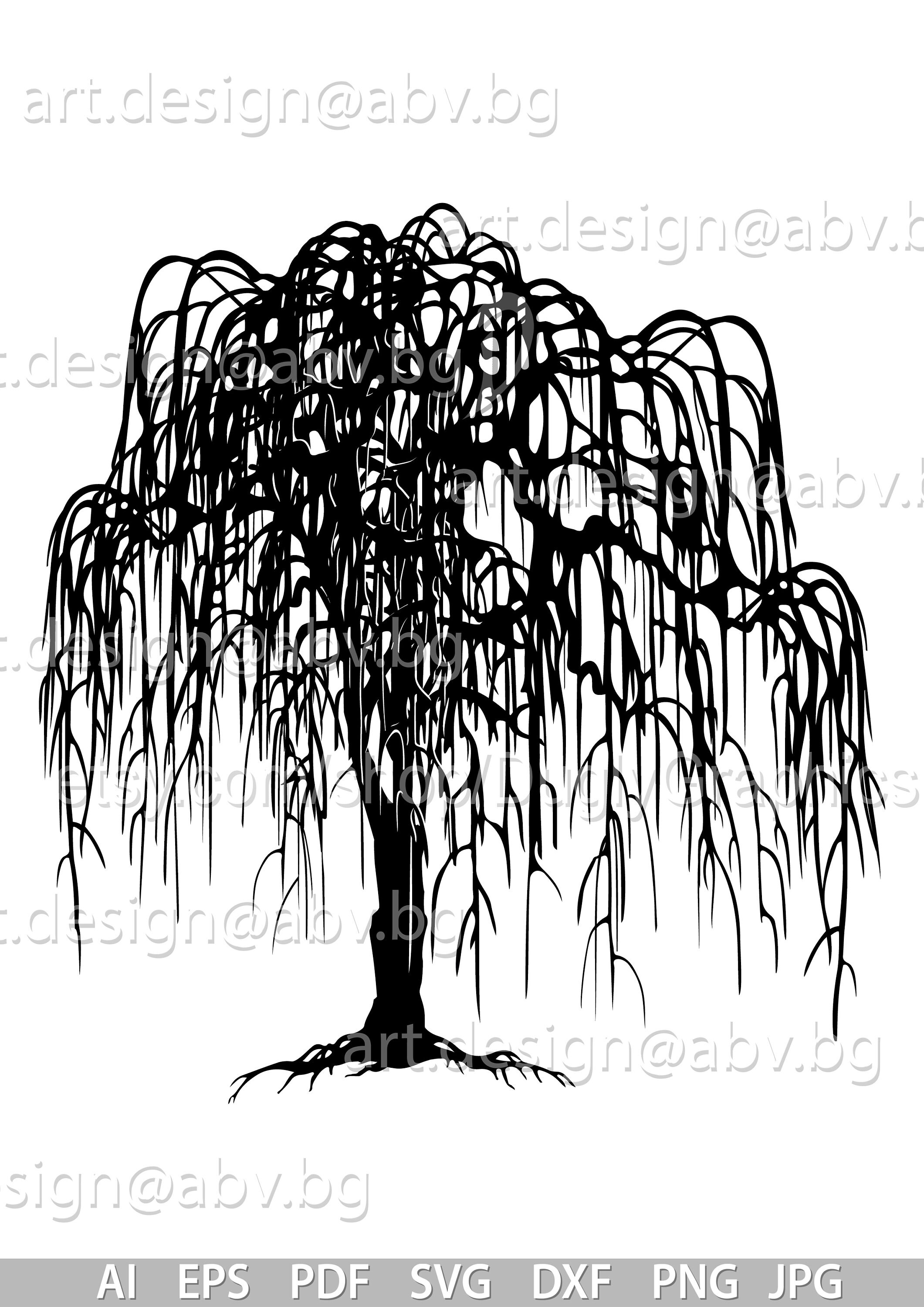エルテ Erte「Willow Tree」シルクスクリーン 10号大 サイン エルテ Erte「Willow Tree」シルクスクリーン 10号大 サイン