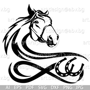 Vector HORSE, Infinity, AI, Eps, Pdf, Svg, Dxf, PNG, Jpg Download ...