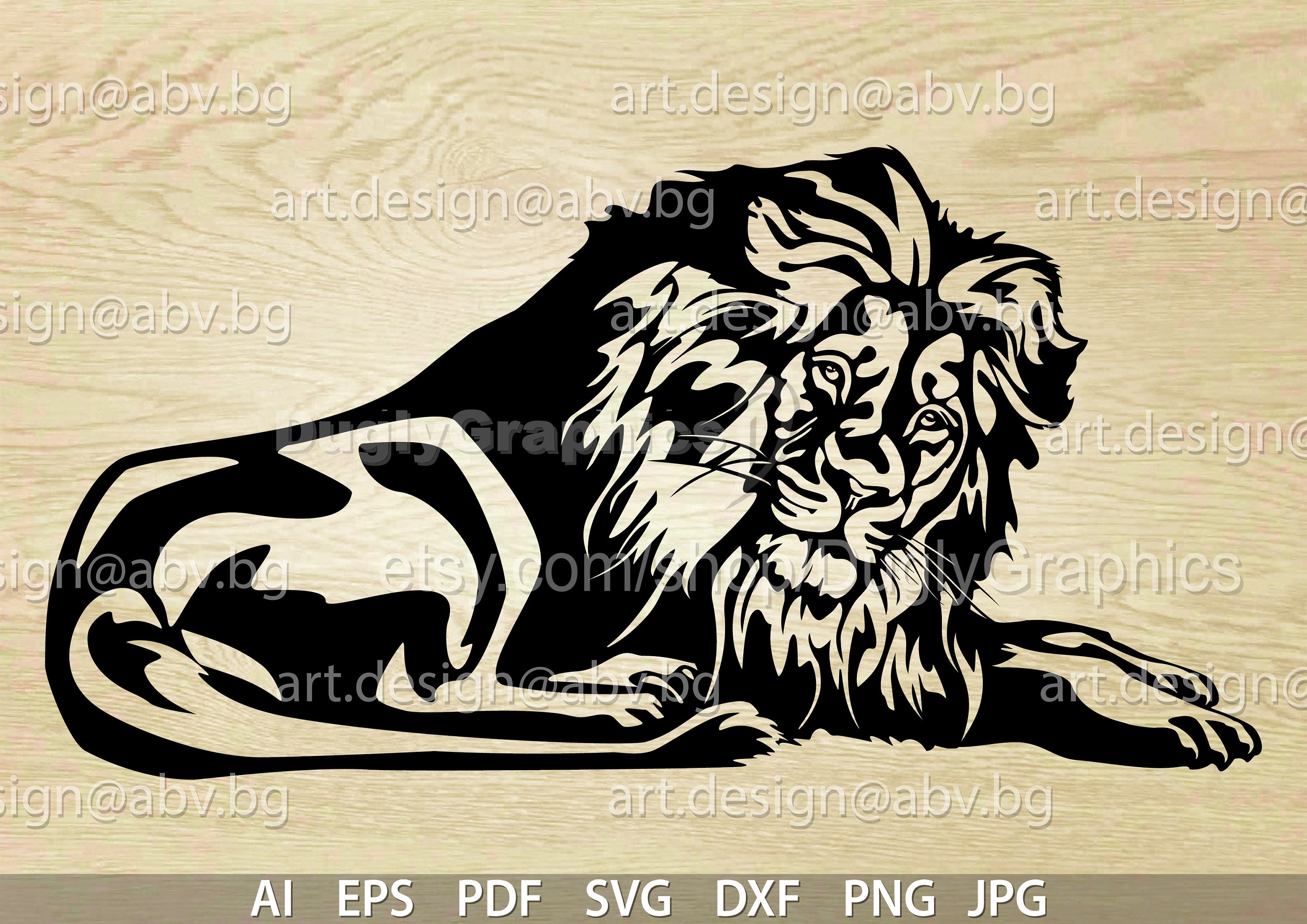 Lion roaring silhouette Cut Out Stock Images & Pictures - Alamy