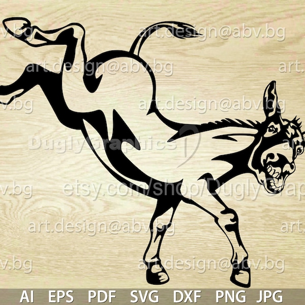 Vector KICKING DONKEY, ai eps dxf svg pdf png jpg Download, Digital image, graphical, animal farm
