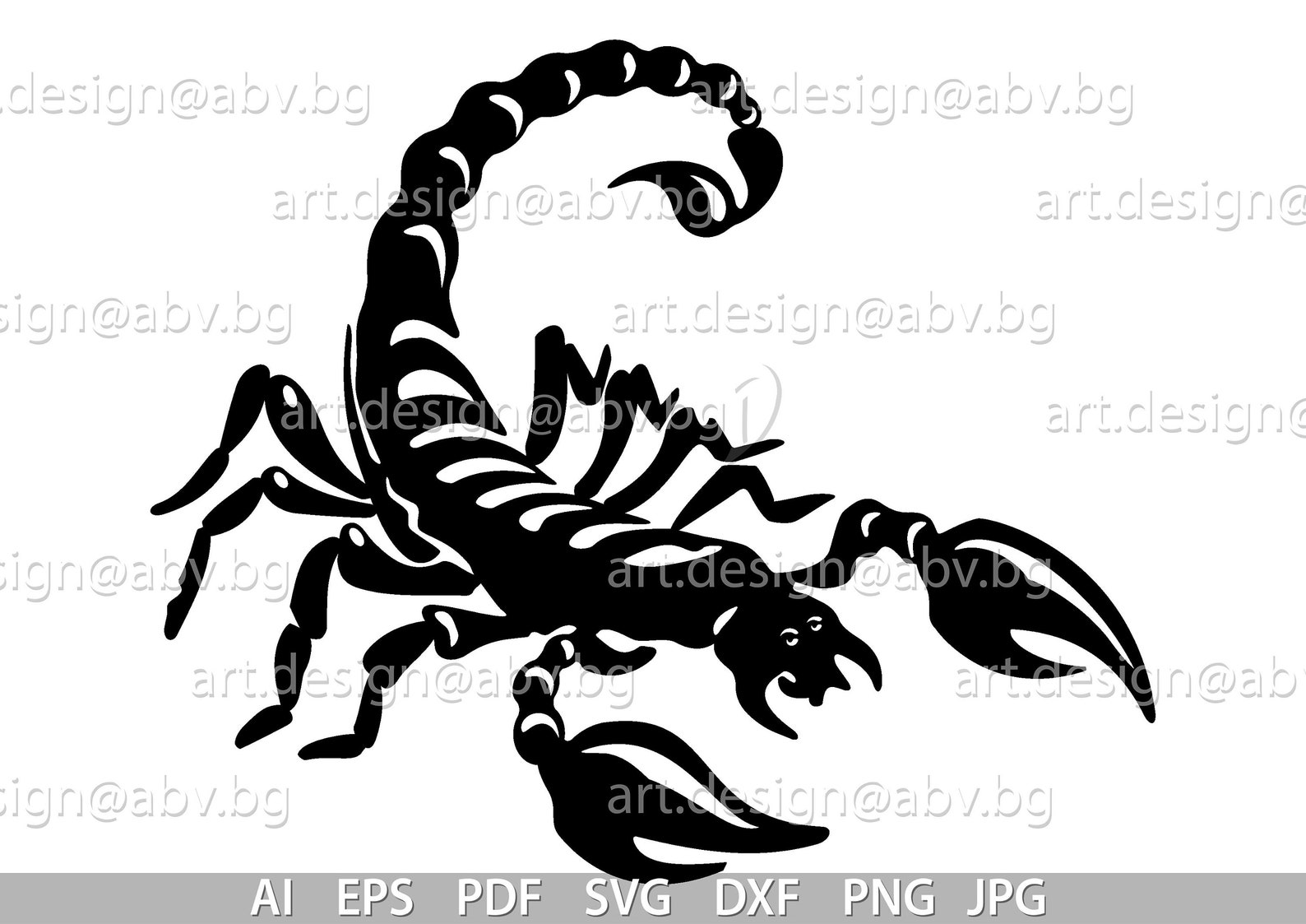 Vector SCORPIO AI eps pdf png svg dxf jpg Image | Etsy