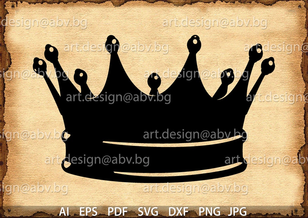 Vector CROWN AI Eps Pdf Svg Dxf Png Jpg Download Crown - Etsy