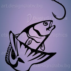 Vector RED DRUM FISH, ai, eps, pdf, png, svg, dxf, jpg Image Graphic Digital Download Artwork, graphical, discount coupons