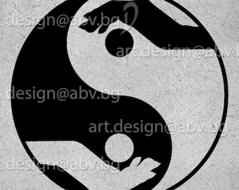 Vector YIN YANG, hands,  AI, eps, pdf, svg, dxf, png, jpg Download files, Yin and Yang, Digital, graphical, discount coupons