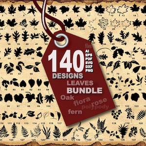 140 Leaves Vector Bundle: Flora Fern Graphics (Digital Download)