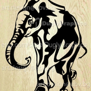 Vector ELEPHANT body, AI, eps, pdf, svg, dxf, png, jpg, Download graphical animal, figuration animal