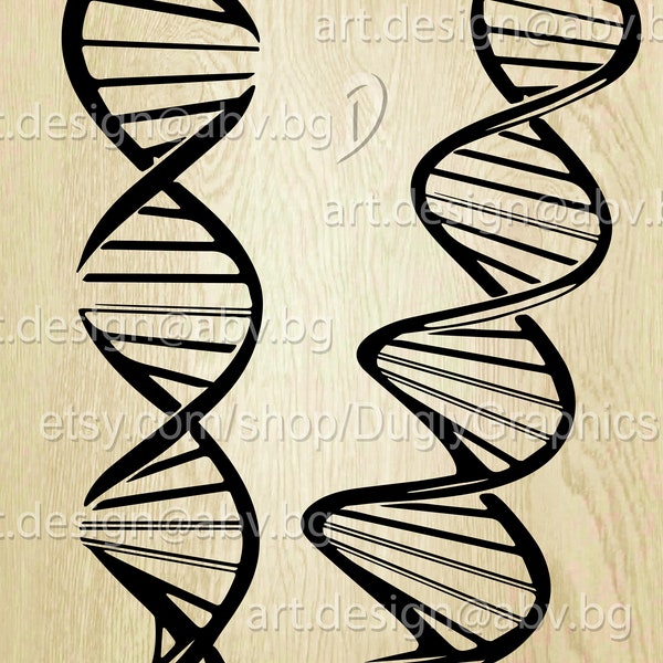 Vector DNA structure Digital graphical AI png eps pdf svg jpg atoms