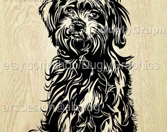 Shih Tzu Dog Vector (ai, svg, png, pdf) (Digital Download)