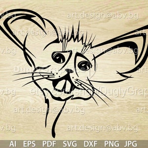 Vector CARTOON character, rabbit, AI, PNG, eps, pdf, svg, dxf, jpg download files, Digital, graphical, animal, discount coupons