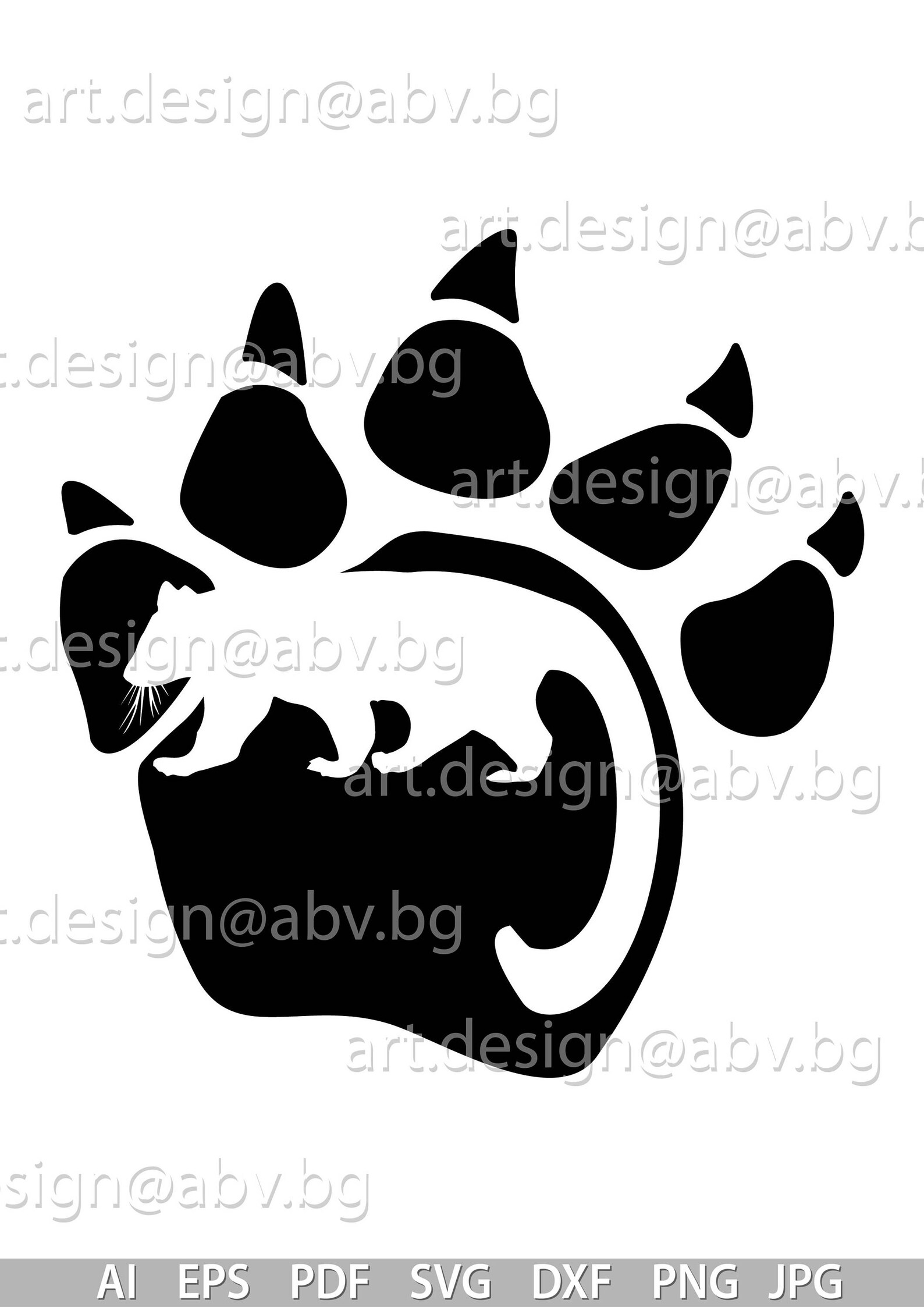 Vector BEARCAT PAW AI Eps Pdf Svg Dxf Png Jpg Image Etsy