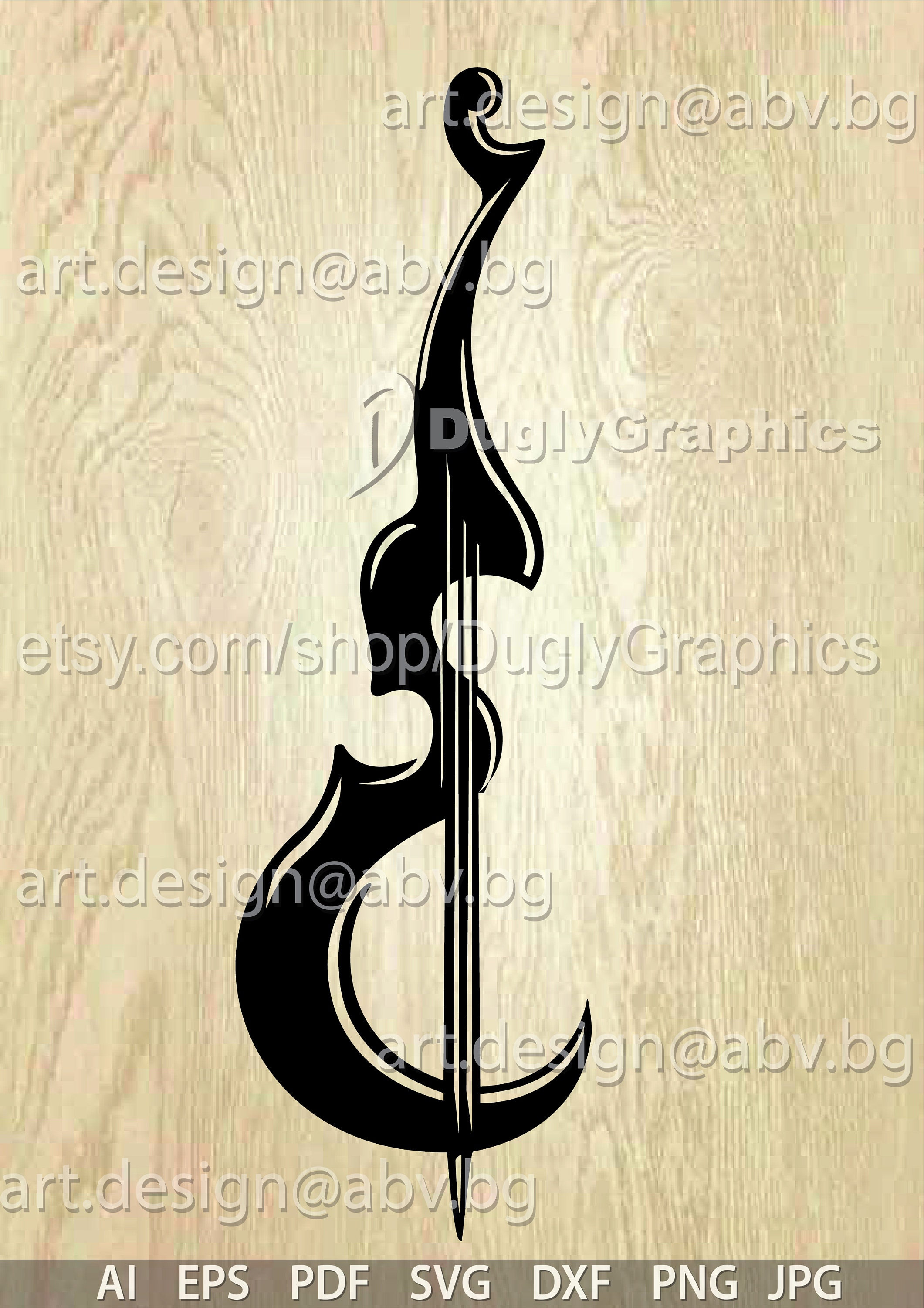 Cello Vector Image: Musical Instrument Graphic (Digital Download)