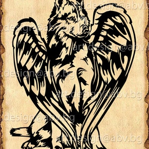 Vector DOG, husky, angel, SVG, DXF, ai, png, pdf, eps, jpg Download, Digital image, graphical, animal, wings, discount coupons