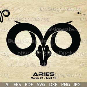 Aries Zodiac Vector Graphic (Digital Download)