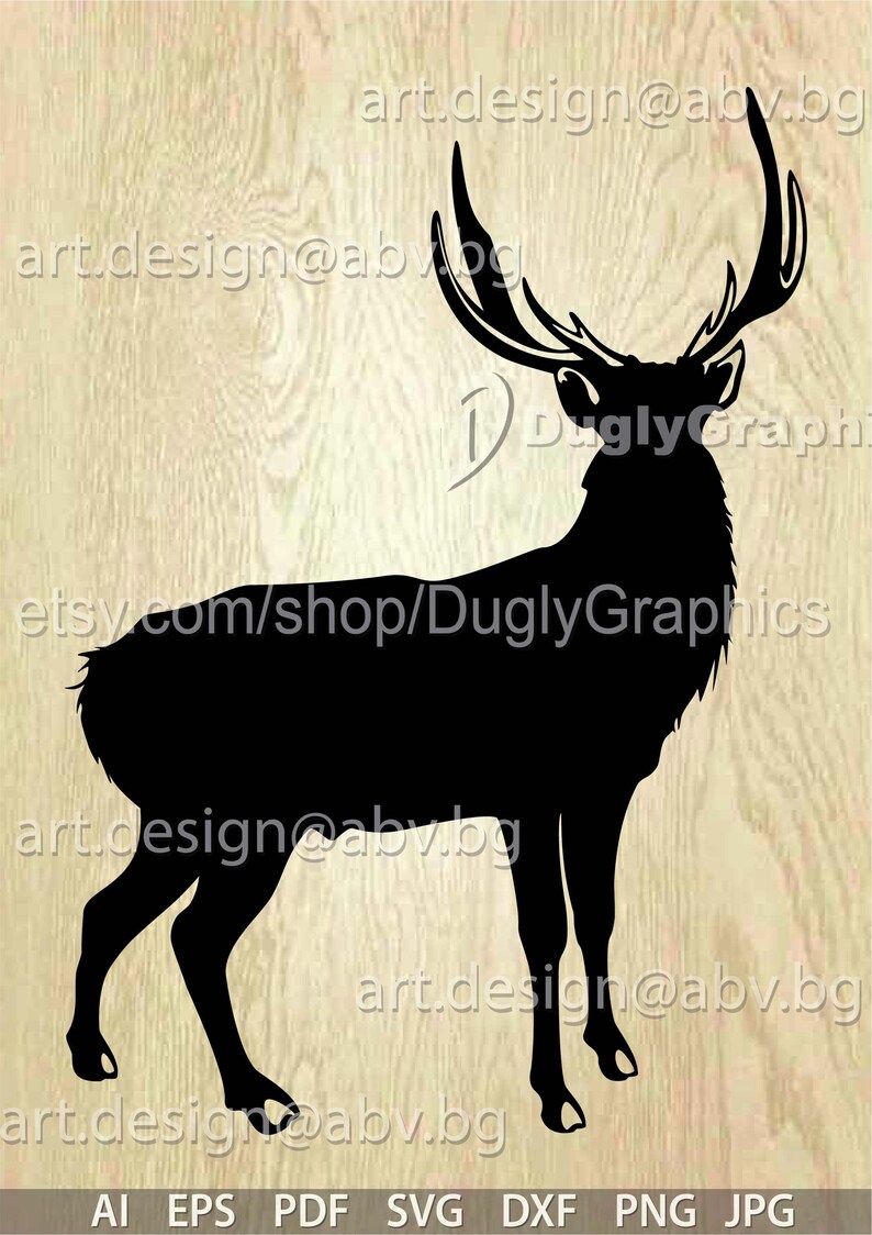 Line Art Rusa Vector Rusa Stag Vector Art: Deer Body Graphic (digital Download) - Etsy