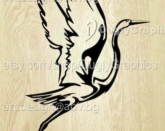 Grafica vettoriale di una gru (download digitale)