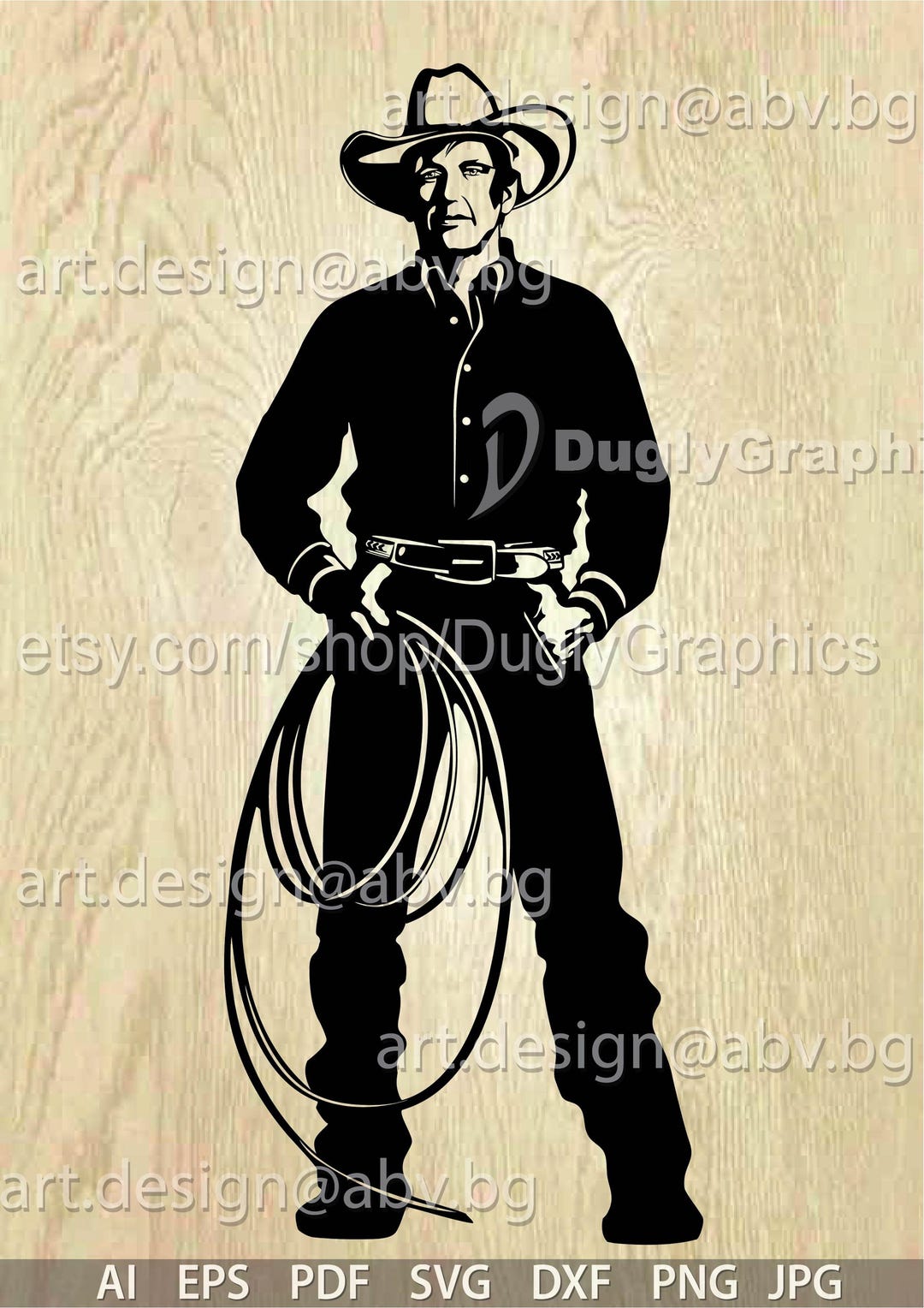 Western Graphics Designer Cowboy Vector Art: Western Graphic Design (digital Download) - Etsy