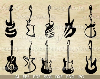 Guitar Vector Art Bundle (Digital Download)