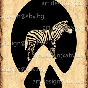 Vector STEP ZEBRA, AI, eps, pdf, svg, png, dxf, jpg Image Graphic Digital Download Artwork, graphical, animal trails, trace zebra
