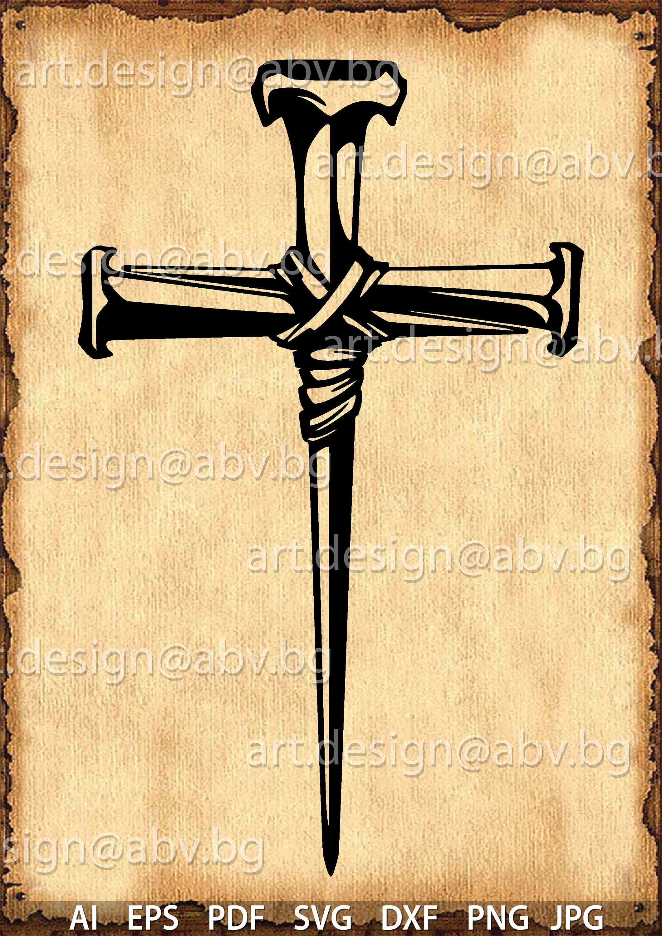 Three Nails Cross Tattoo by hassified on DeviantArt