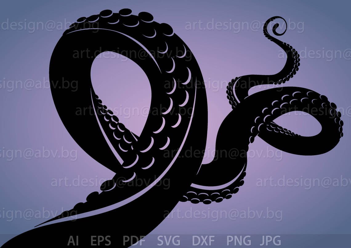 Octopus Tentacles Vector Graphic: Devil-fish Art (digital Download) - Etsy