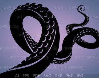 Octopus Tentacles Vector Graphic: Devil-Fish Art (Digital Download)