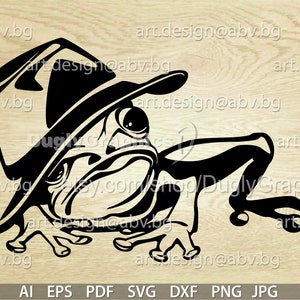Vetor SAPO com chapéu de cowboy, AI, pdf, eps, svg, dxf, png, jpg Download, Digital, gráfico, svg sapo