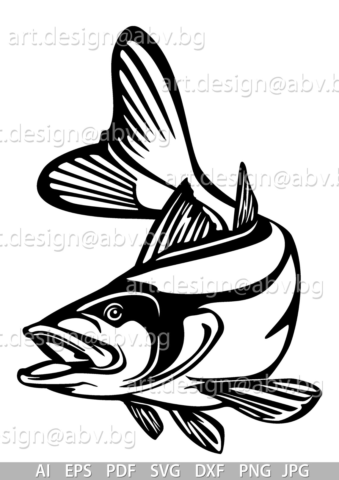 Snook Fish Vector Art: Stylized Graphic Image (digital Download) - Etsy