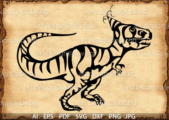 Download Vector T-REX with party hat DINOSAUR ai eps pdf SVG dxf | Etsy