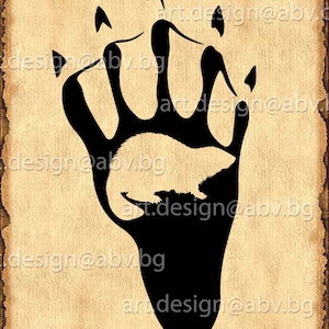 Vector STEP BEAVER, hind leg, AI, eps, pdf, png, svg, dxf, jpg Image Graphic Digital Download Artwork, graphical, animal trails