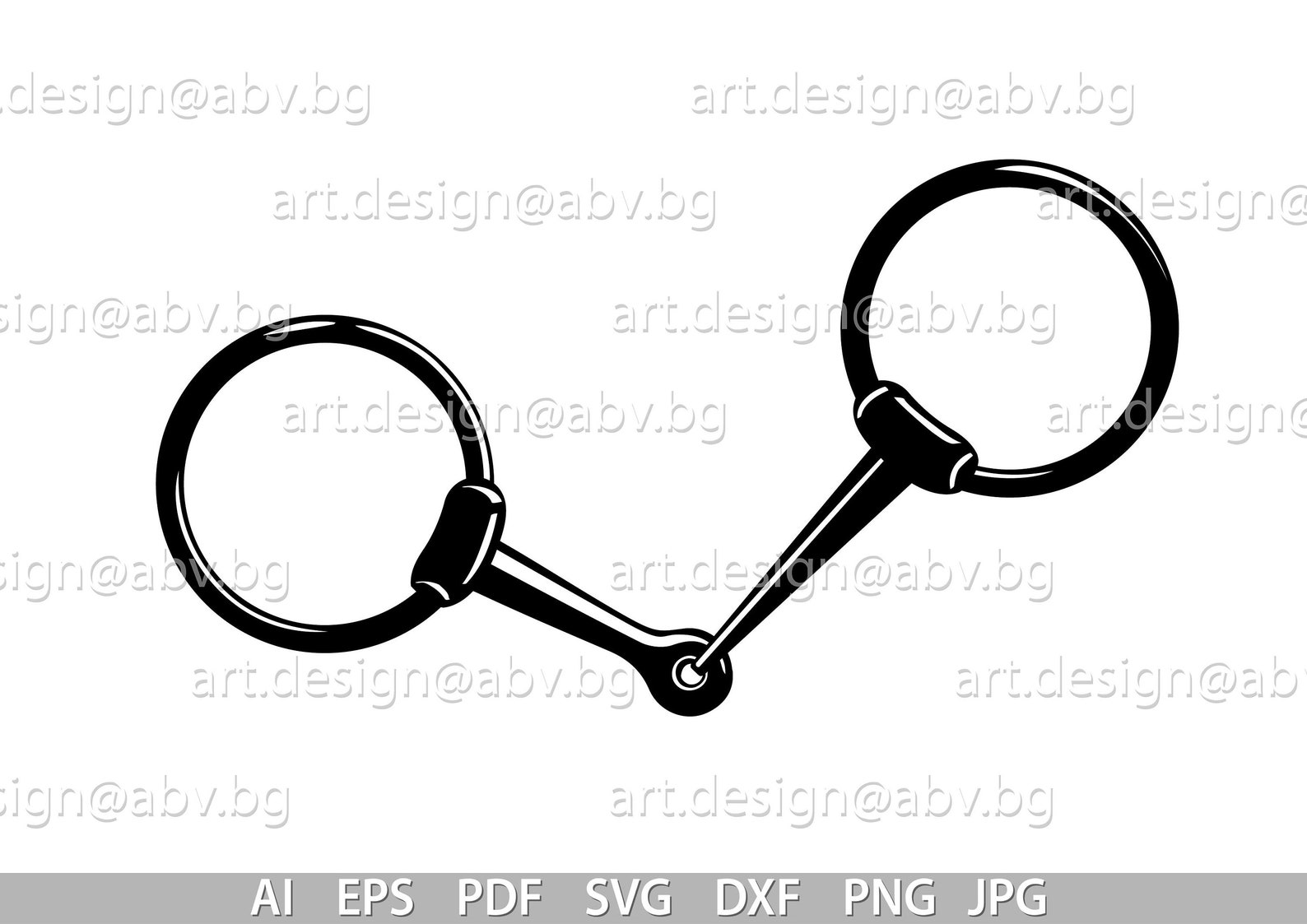 Vector SNAFFLE BIT Horse AI Eps Png Pdf Svg Dxf Jpg Etsy