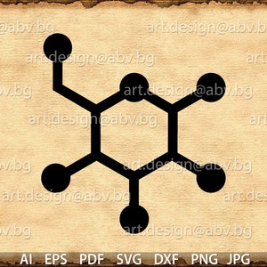 Vector MOLECULE GLUCOSE, source of energy, AI, png, eps, pdf, svg, dxf, jpg Download files, Digital, graphical, discount coupons