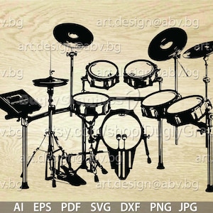 Vector PERCUSSION, drums, AI, eps, pdf, svg, dxf, png, jpg Download, collection, models library, discount coupons