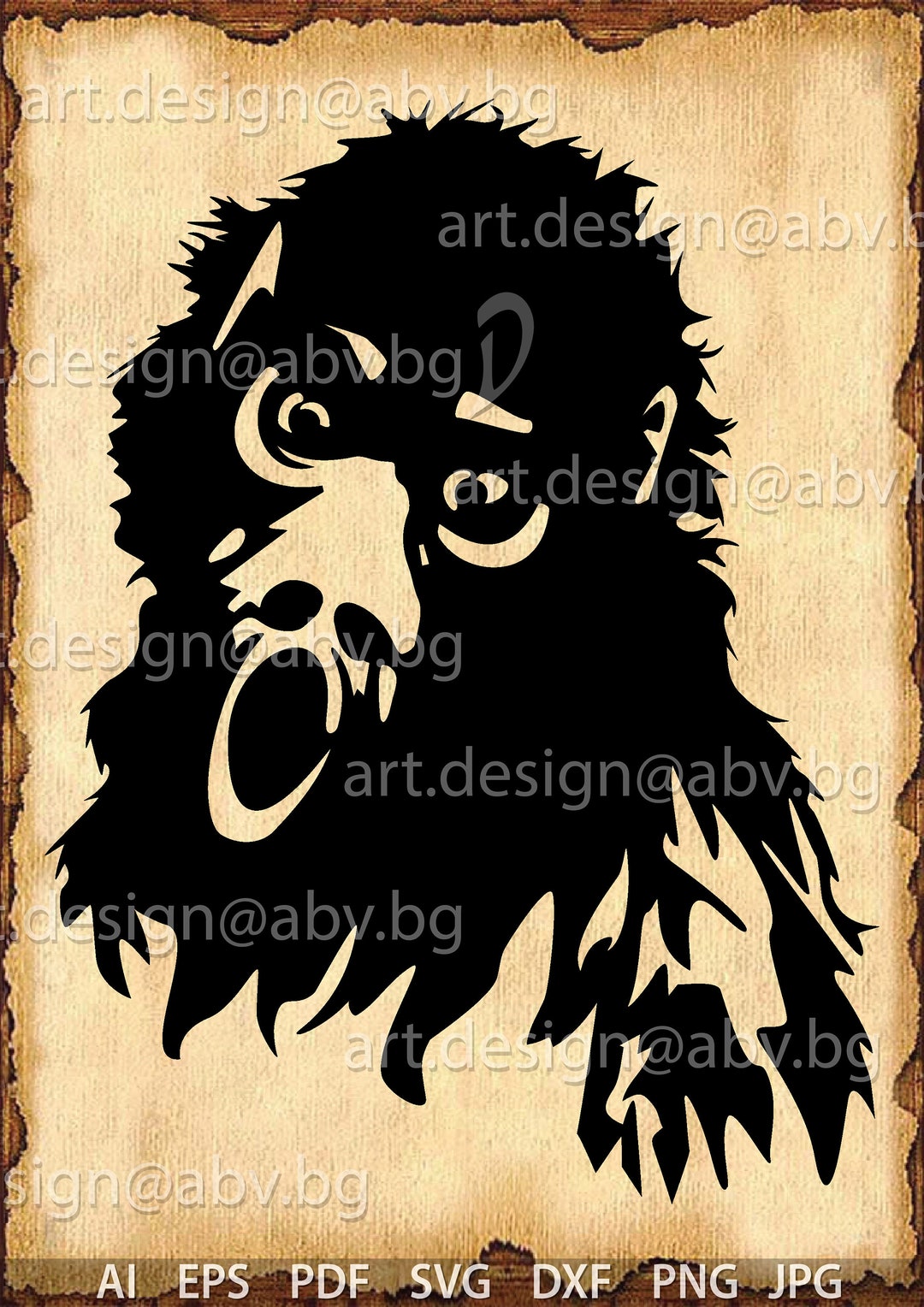 Vector MONKEY, AI, PDF, Eps, Svg, Dxf, Png, Jpg Download, Digital Image