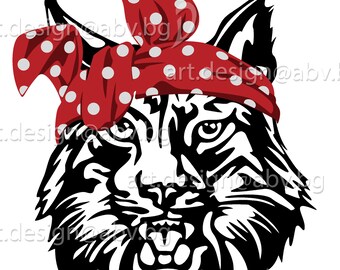 Wildcat Bandana Vector Image (Digital Download)