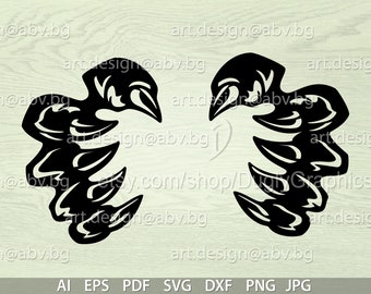 Vector PAWS of the BEAST, ai, eps,pdf, png, dxf, svg, jpg Image Graphic Digital Download Artwork