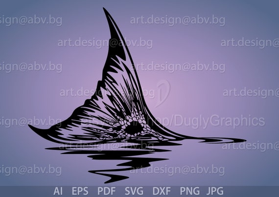 Vector RED FISH FIN Drawing, Ai, Eps, Pdf, Png, Svg, Dxf, Jpg