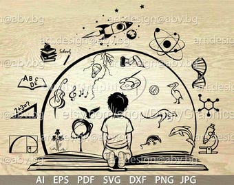 Back to School Vector Graphics, Apple, Books, Pencil (Digital Download), my pasion