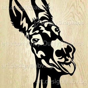 Vector DONKEY, laughed smile, Download, Digital image, graphical, AI, PNG, eps, pdf, svg, dxf, jpg, farm, stylized animal, dance
