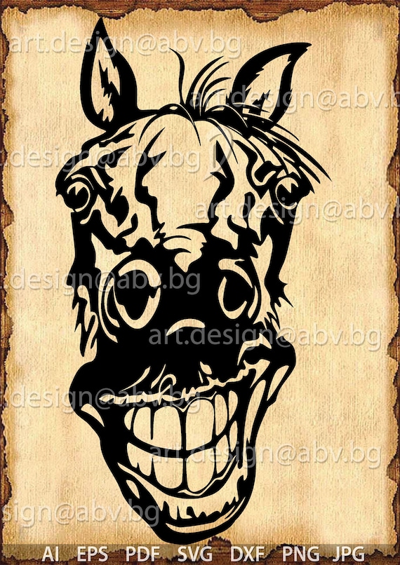 Download Vector Horse Smile Download Digital Image Graphical Ai Etsy PSD Mockup Templates
