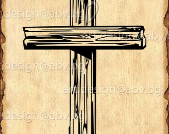 Buy Vector WOODEN CROSS With Crown of Thorns Svg Dxf AI Png Online in India   Etsy
