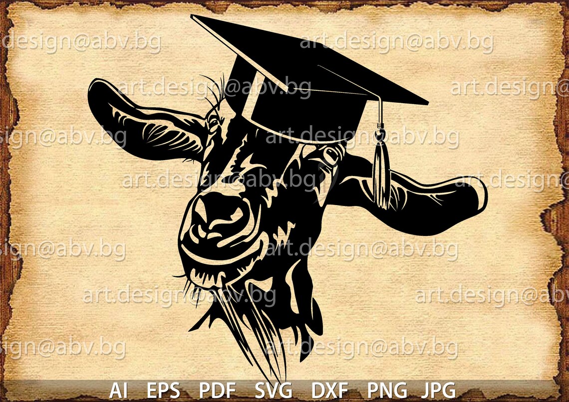 Graduation Goat Graduation Goat Vector Art, AI, SVG, PNG (digital Download) - Etsy Canada