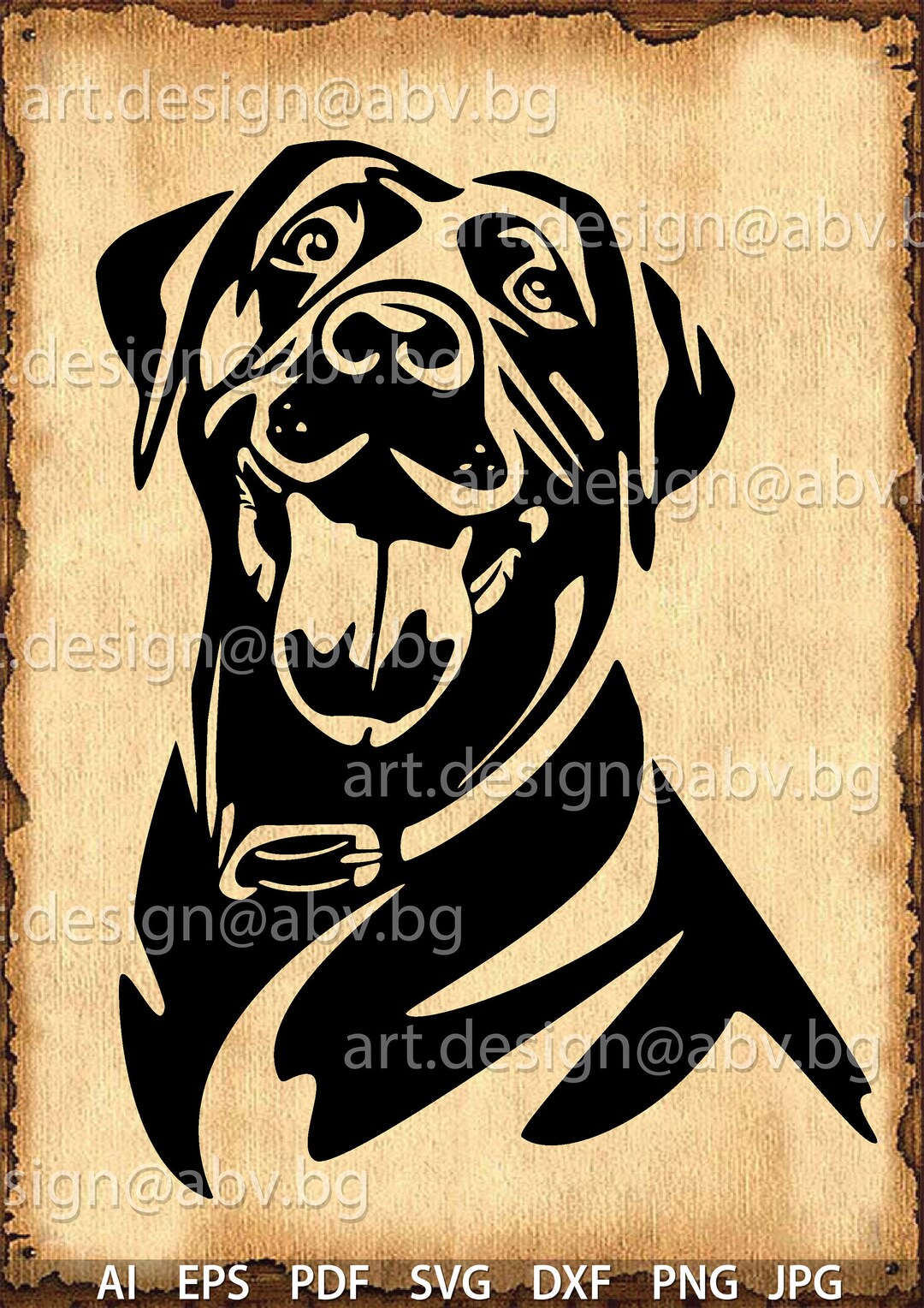 Pit Lab Dogs Vector Labrador Dog Vector Image (digital Download) - Etsy